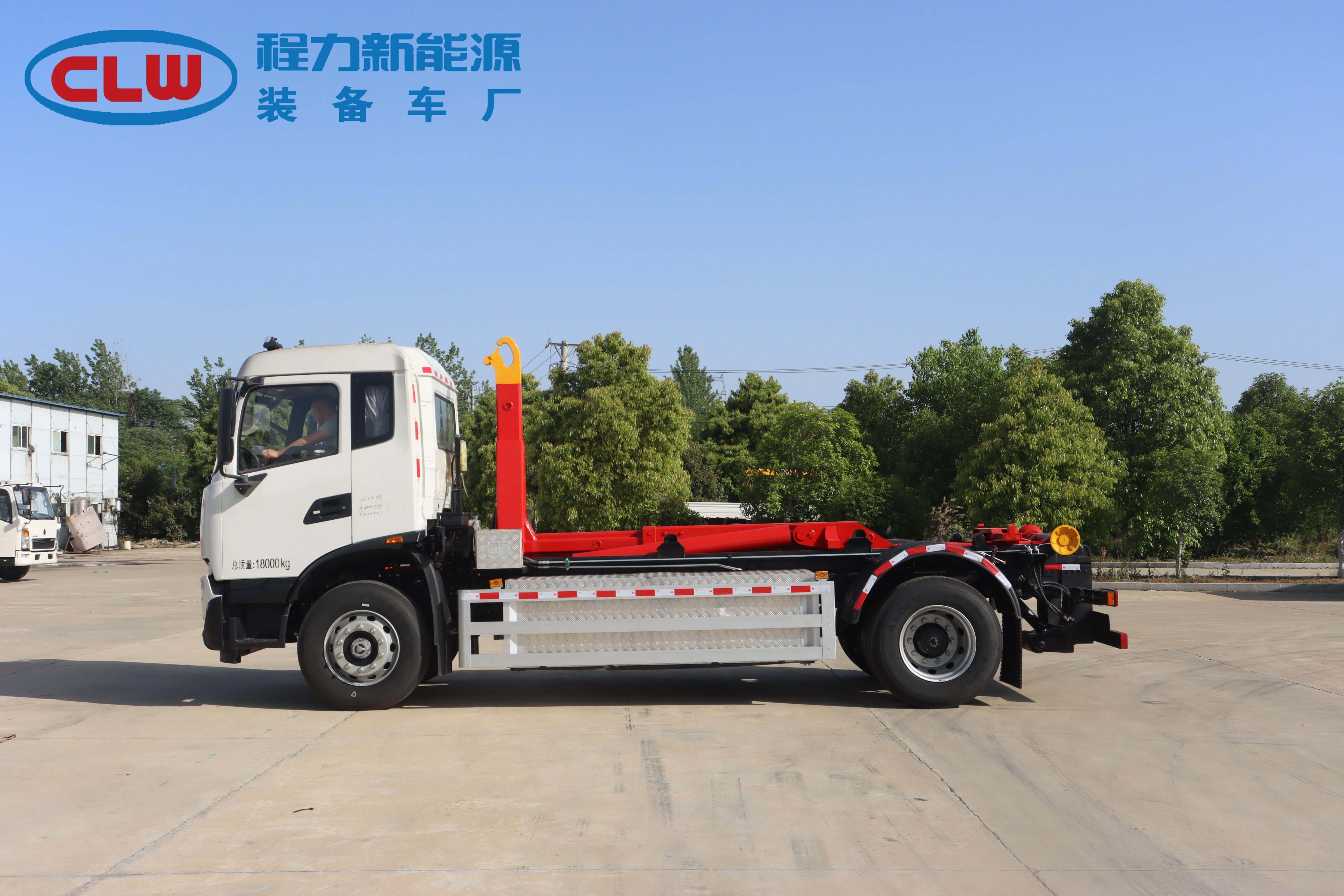 東風(fēng)天錦純電動(dòng) 車廂可卸式垃圾車圖片4